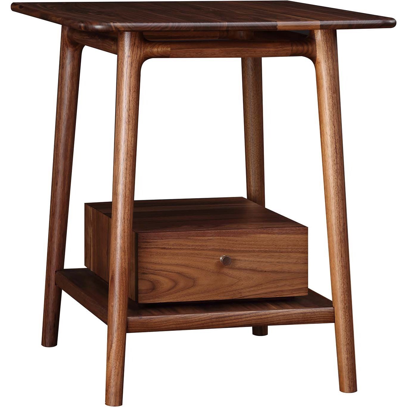 Stickley Walnut Grove MidCentury Modern Solid Wood End Table